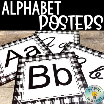 Preview of Back to School | Alphabet Posters | Classroom Decor | Modern Farmhouse