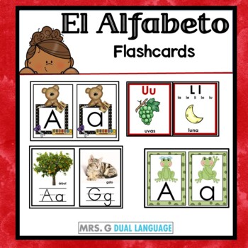 Spanish alphabet flashcards El alfabeto tarjetas para juegos | TpT