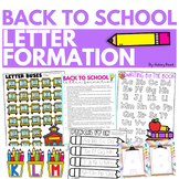 Back to School Alphabet Tracing and Letter Activities for 