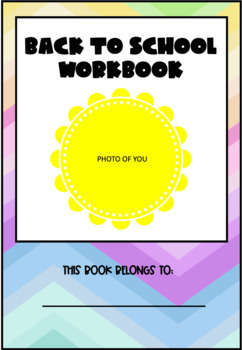 Preview of Back to School Anxiety Workbook K-6 