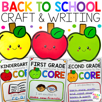 Preview of Back to School Apple Craft and Writing Activity