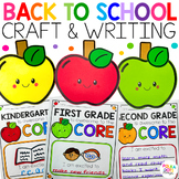 Back to School Apple Craft and Writing Activity