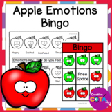 Back to School Activity Fall Apples Emotion and Feelings Bingo