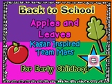 Back to School Apples and Leaves Kagan Inspired Team Mats