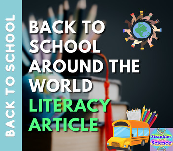 Preview of Back to School Around the World: Literacy Article and Activity