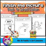 Back to School Art Activity: Finish the Picture Activity &