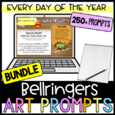 Back to School Art Bell Ringers Sketchbook Warm Ups for th