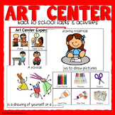Back to School Art Center Tasks and Activities