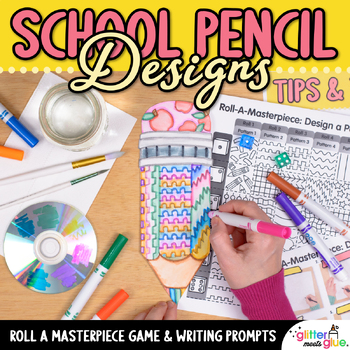 Preview of Back to School Art Lesson: Pencil Art Project, Template, Elementary Art Sub Plan