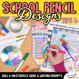 Back to School Art Lesson: Pencil Art Project, Template, E