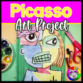 Back to School Art Lesson, Picasso Self-Portrait Artwork G