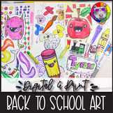 Back to School, Art Lessons Booklet, DIGITAL & PRINT Art Projects