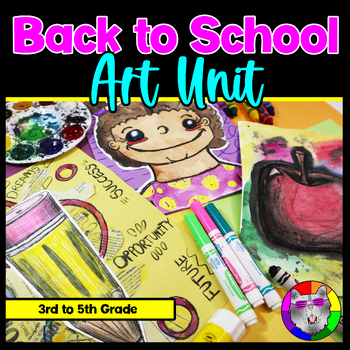 Preview of Back to School Art Lessons, Complete Art Unit with Art Projects and Activities