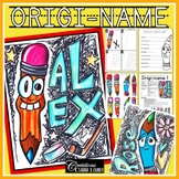 Back to School Art Project : Origi-Name - Art Lesson Plan