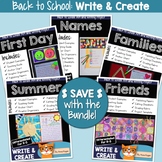 Back to School Activities - Writing Prompt & Art Projects