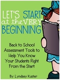 Beginning of the Year Assessments