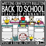 Back to School August Writing Prompts Bulletin Board All A