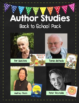 Preview of Back to School Author Study Pack