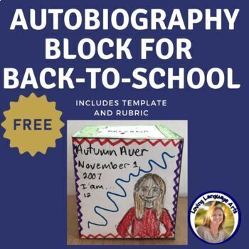 Preview of Create & Present an Autobiography Block | Back to School Writing Series