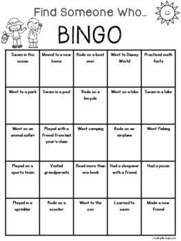 Back to School BINGO by South of the Surface | Teachers Pay Teachers