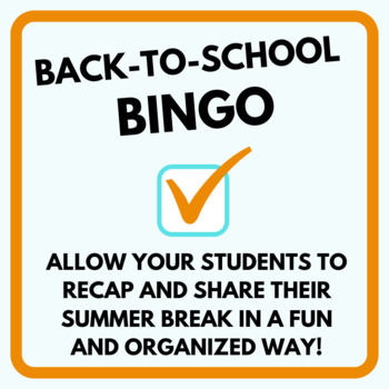 Preview of Back-to-School BINGO: An all-grades way to recap and share!