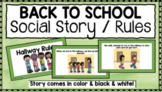 Back to School-BTS-Hallway Rules with Discussion Questions (Social Story)
