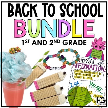 Preview of Back to School BUNDLE 1st and 2nd Grade Activities for the First Weeks of School
