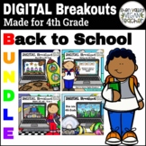 Back to School BUNDLE Digital Breakout Escape Room (Google