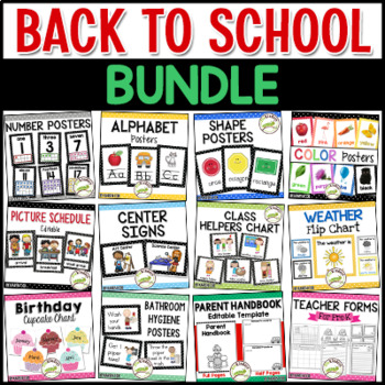 Preview of Back to School BUNDLE - Pre-K, Preschool