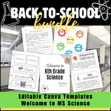 Back-to-School BUNDLE: Welcome to MS Science