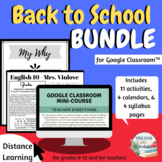 Back to School BUNDLE - printable and digital (for Google Drive™)