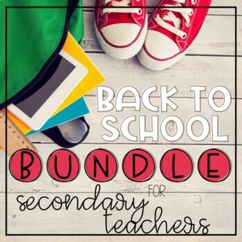 Preview of Back to School BUNDLE for Secondary Teachers