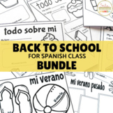 Back to School BUNDLE for Spanish Class