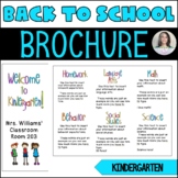 Back to School/Back to School Night Parent Brochure - Kind