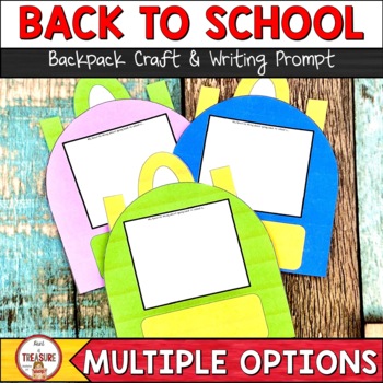 Back To School Backpack Craft And Writing Activity By Hunt 4 Treasure