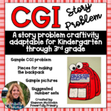 Back to School Backpack Craftivity | CGI Word Problem | St