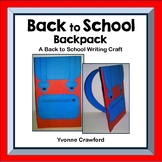 Back to School Backpack Writing Craft | Back to School Activity