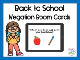 Back to School Basic Concepts BOOM Cards™: Negation Edition