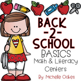 Back to School Math and Literacy Centers