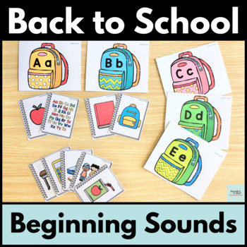 Preview of Back to School Beginning Sound Match for Phonemic Awareness