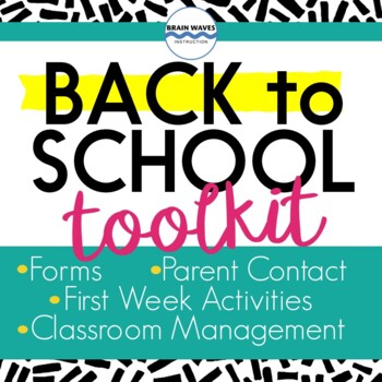Preview of Back to School, Beginning of Year, Classroom Set Up, Management, Organization