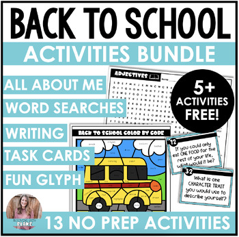 Back to School Activities BUNDLE for the First Week of School | TPT