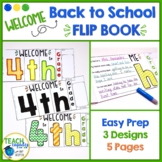 Back to School - Beginning of the Year - 4th Grade Flip Book