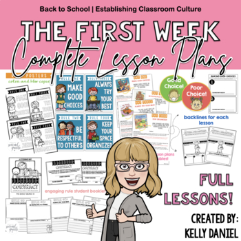 Preview of The First Week: Complete Lesson Plans | Back to School