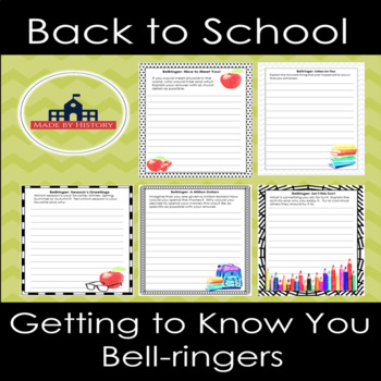 Preview of Back to School Bellringers