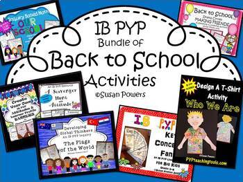 Preview of A Back to School Bundle of IB PYP Activities