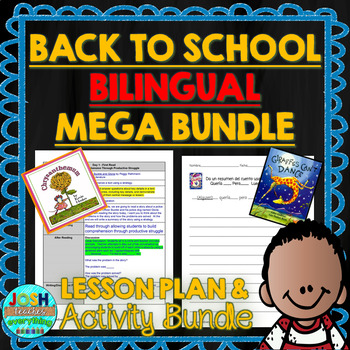 Preview of Back to School Bilingual Read Alouds - Spanish Lesson Plans & Google Activities