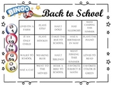 Back to School Bingo