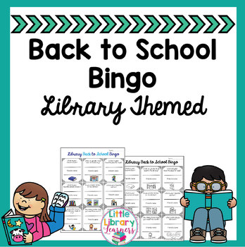 Preview of Back to School Bingo- Reading/ Library Themed