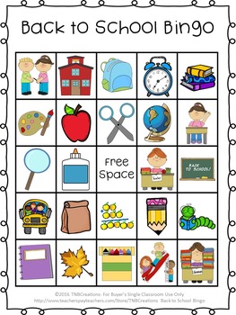 Back to School Bingo - Indonesian Classroom Items - Twinkl